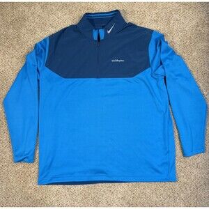 Nike Golf Walt Disney World Tour Performance Pullover Mens 2XL Blue Quarter Zip